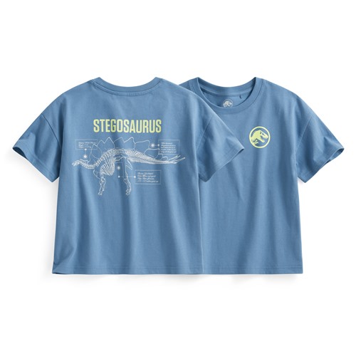 Jurassic World寬版印花T恤-01-童