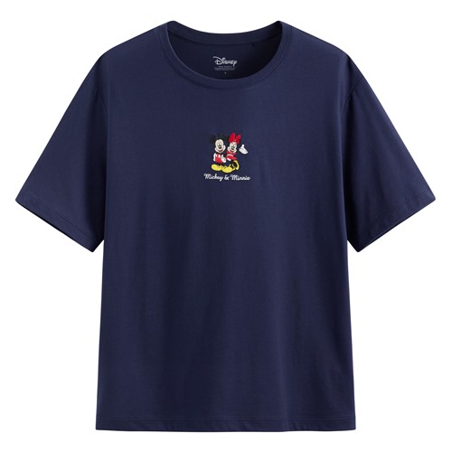 迪士尼系列莫代爾寬版電繡上衣-女