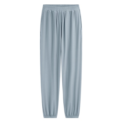 輕涼羅紋寬鬆束口褲-女