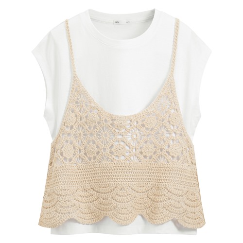 兩件式針織吊帶上衣-女