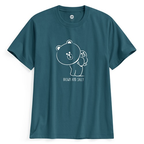 LINE FRIENDS印花T恤-01-男