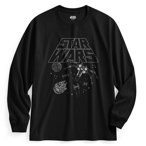 STAR WARS系列長袖印花T恤-03-男