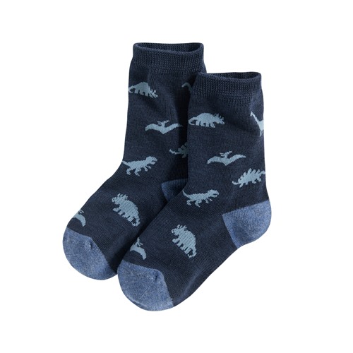 恐龍提花中筒襪-童