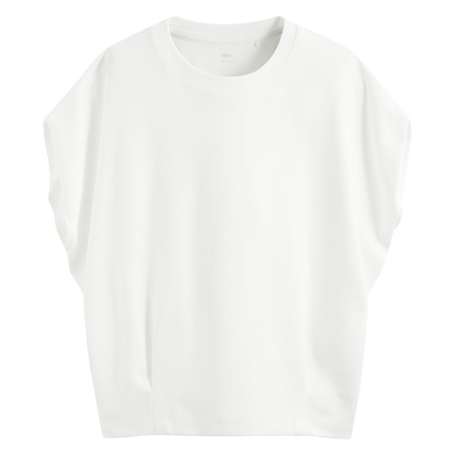 輕涼棉質腰打褶T恤-女