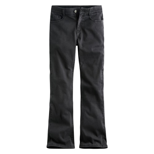 輕量高腰靴型九分牛仔褲-女