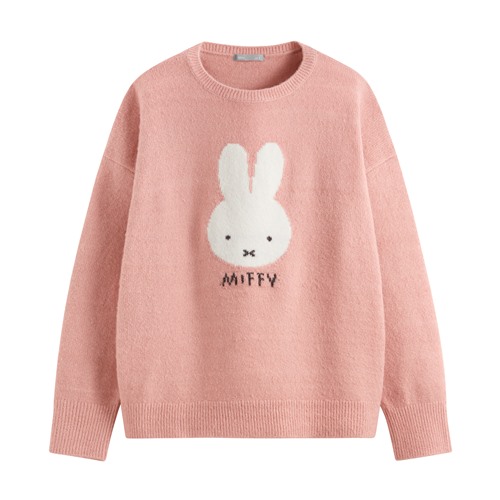 Miffy粗針混紡毛衣-女