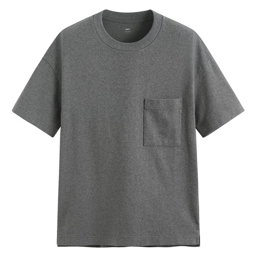 粗紡寬版口袋T恤-男