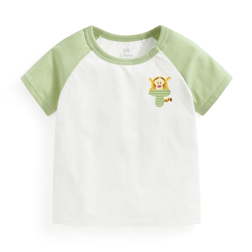迪士尼系列純棉拉克蘭袖印花T恤-Baby
