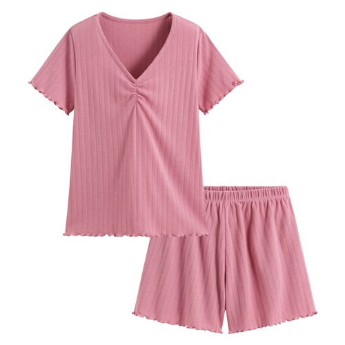 羅紋提花家居套裝-女