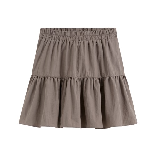 鬆緊腰頭蛋糕褲裙-女