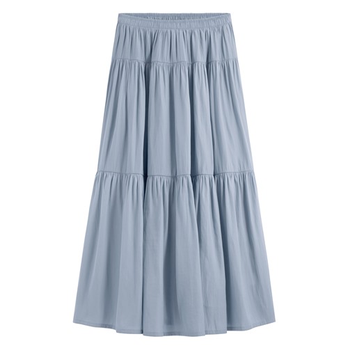 細褶蛋糕長裙-女