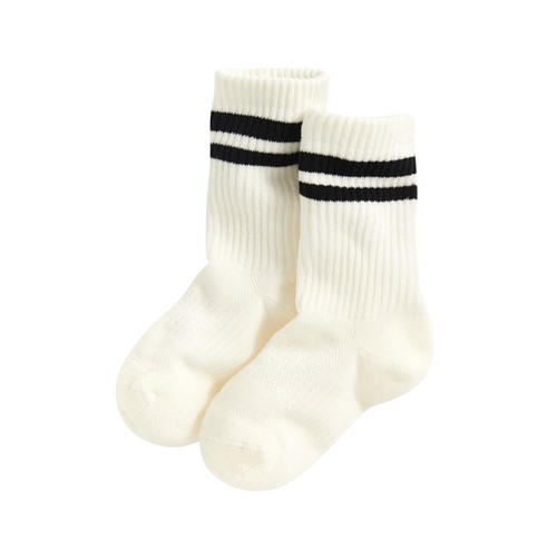 毛圈配條中筒襪-童