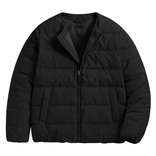 極暖羽絨無領外套-男