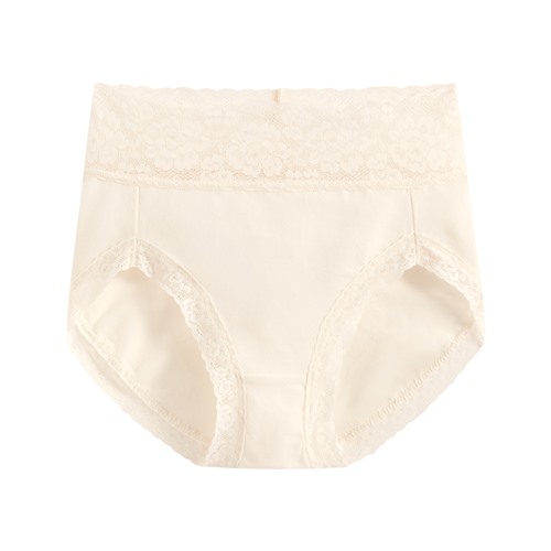 棉質蕾絲高腰內褲-女
