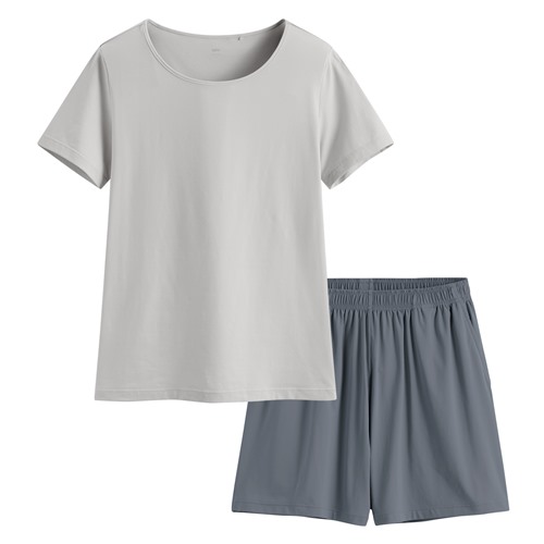 輕涼短袖家居套裝-女