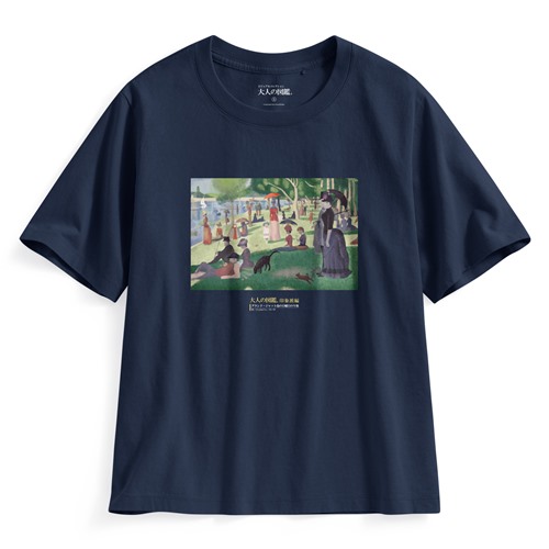 大人的圖鑑寬版印花T恤-18-女