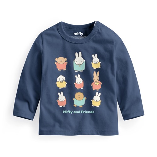 Miffy and Friends長袖印花T恤-06-Baby
