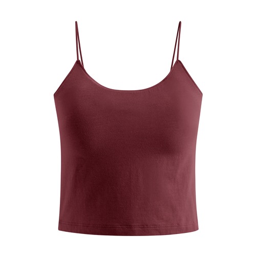 Bra大圓領中短版細肩帶-女