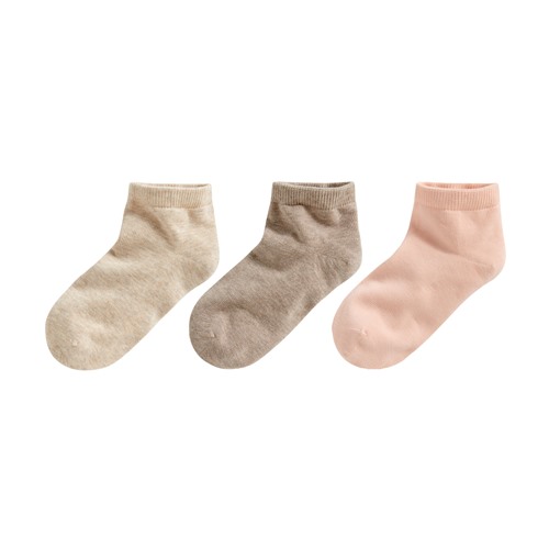 素色短襪(3入)-女