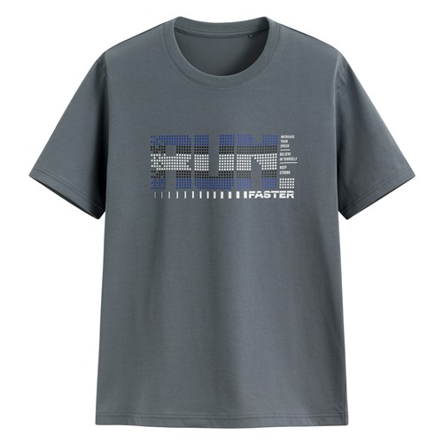 運動涼感印花圓領T恤-02-男