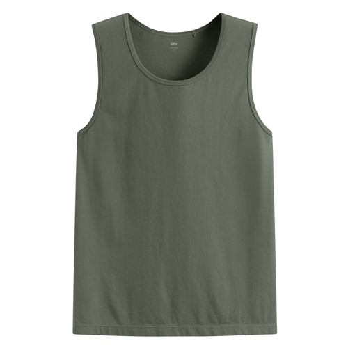 純棉圓領背心-男