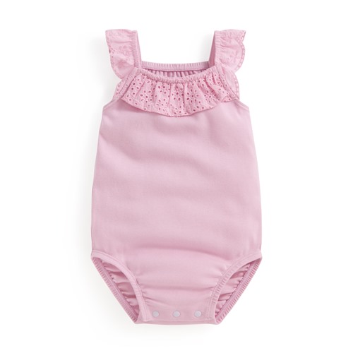 蕾絲造型無袖包臀衣-Baby