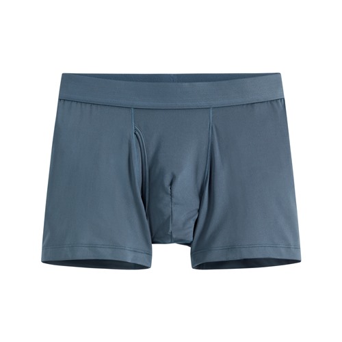 輕涼中腰平口內褲-男