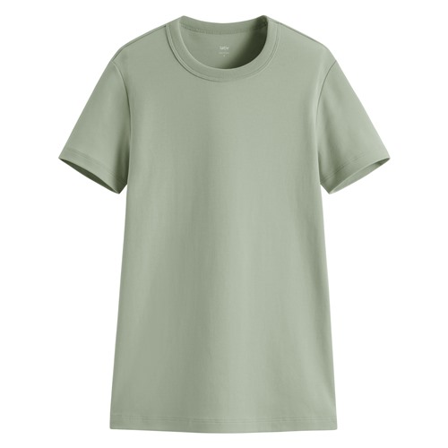 純棉厚實圓領T恤-女