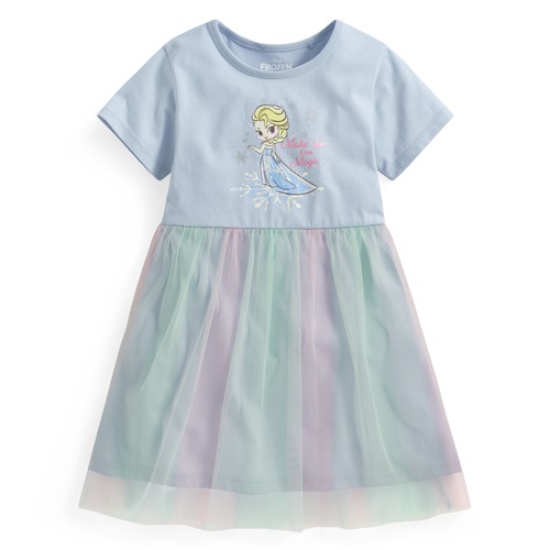 迪士尼系列紗裙短袖洋裝-童