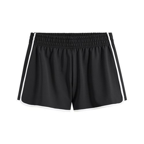 運動配色短褲-女