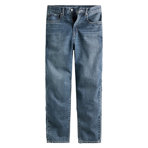 寬版男友風九分牛仔褲-女