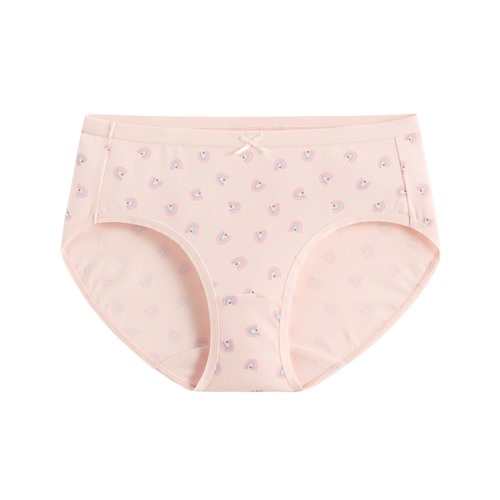 棉質印花中腰內褲-02-女