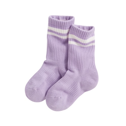 毛圈配條中筒襪-童