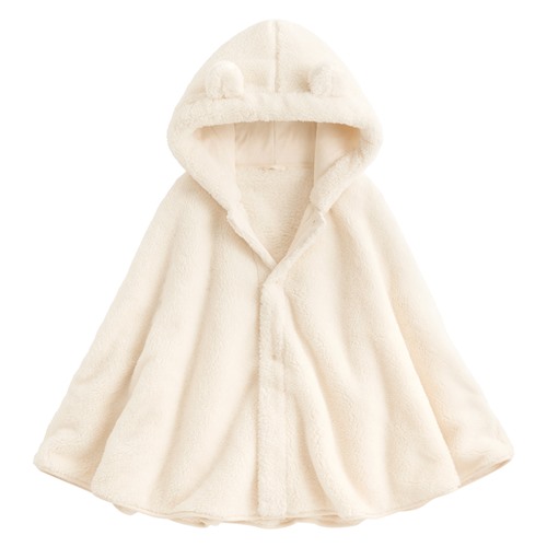 長刷毛造型斗篷-女