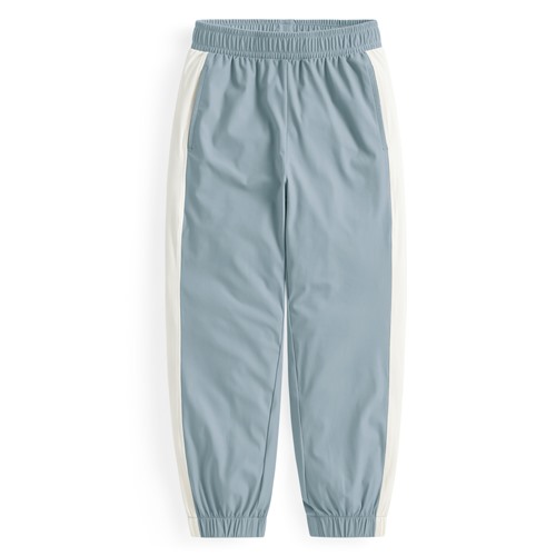 運動涼感抗UV配色束口褲-童