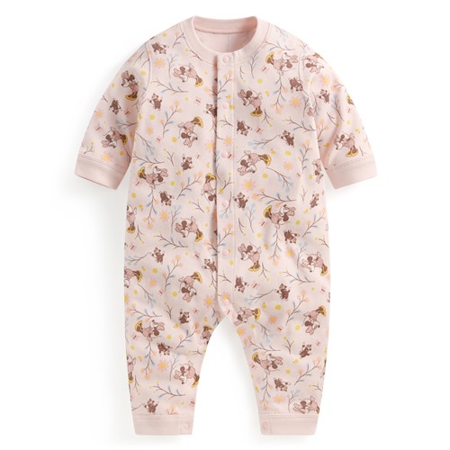 迪士尼系列純棉羅紋印花連身衣-Baby