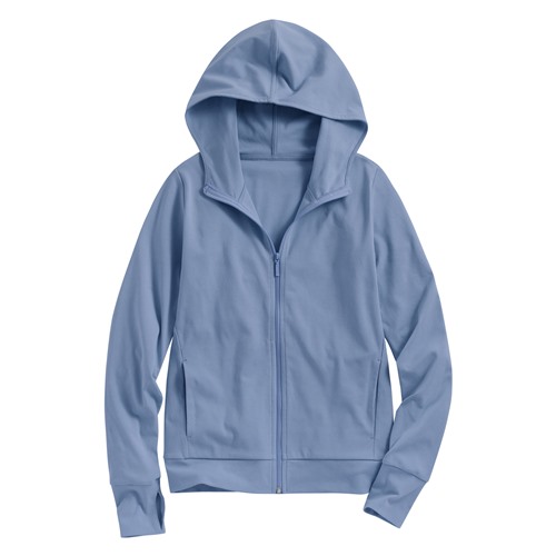 抗UV羅紋連帽外套-女