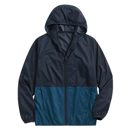 抗UV輕型配色風衣外套-男