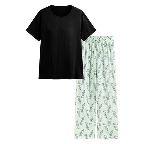 嫘縈Bra花草印花家居套裝-女