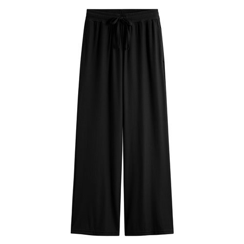 輕涼羅紋寬褲-女