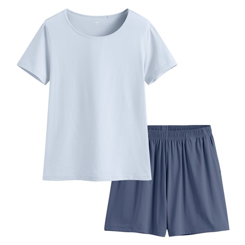 輕涼短袖家居套裝-女