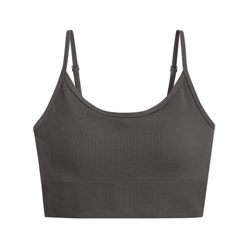 無縫Bra短版細肩帶背心-女