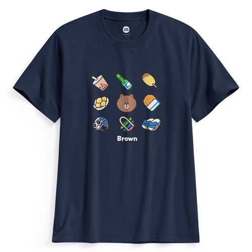 LINE FRIENDS印花T恤-05-男