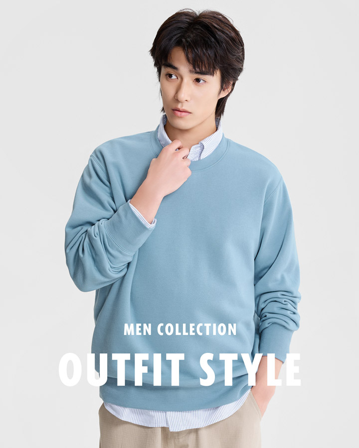 繽紛刷毛大學TEE，層次穿搭更有型