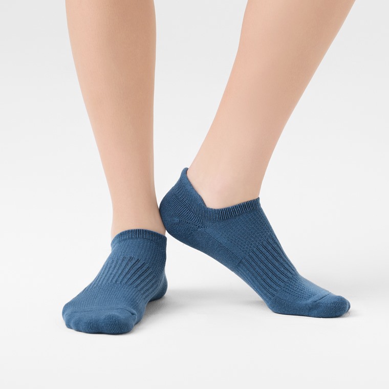 毛圈運動踝襪-男