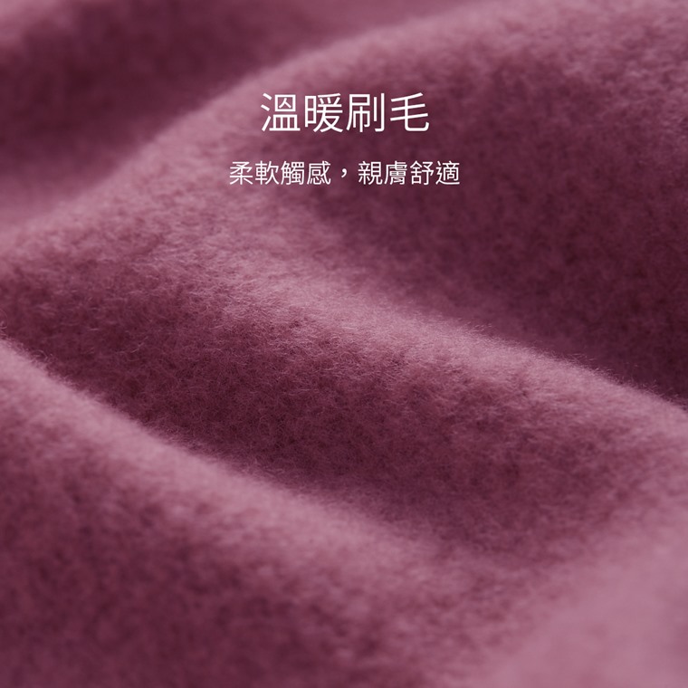 蠟筆小新刷毛印花織帶連帽衫-03-女