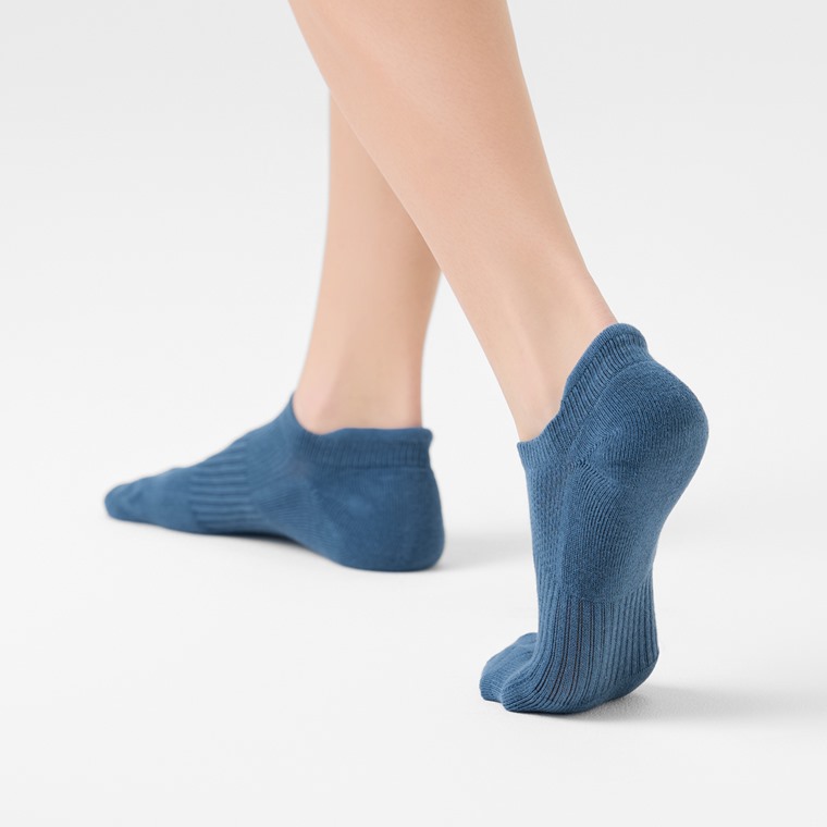 毛圈運動踝襪-男