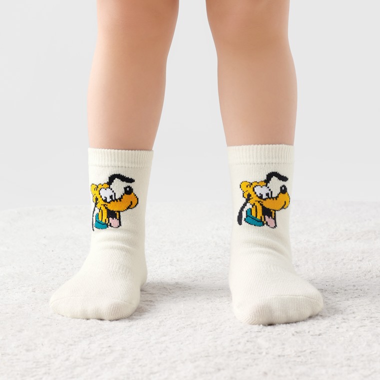 迪士尼系列提花中筒襪(3入)-Baby