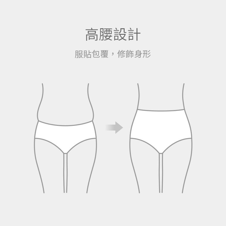 無縫蕾絲高腰內褲-女