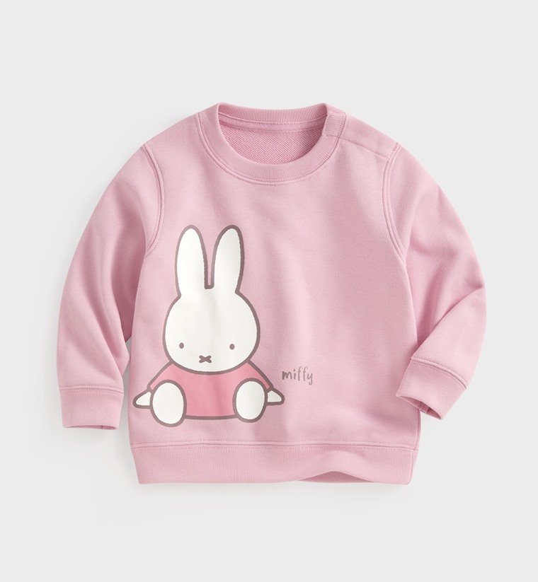 Miffy毛圈印花圓領衫-04-Baby